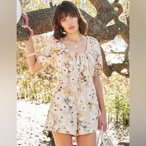 NWT Spartina Audrey Linen Romper